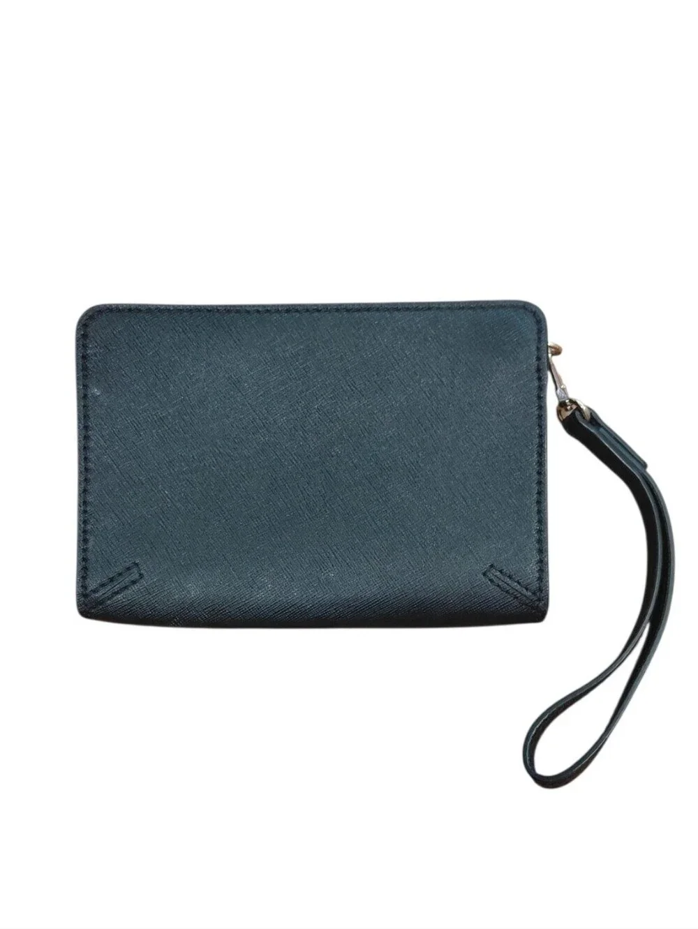 Tory Burch Bkack Saffiano Leather Wristlet Clutch